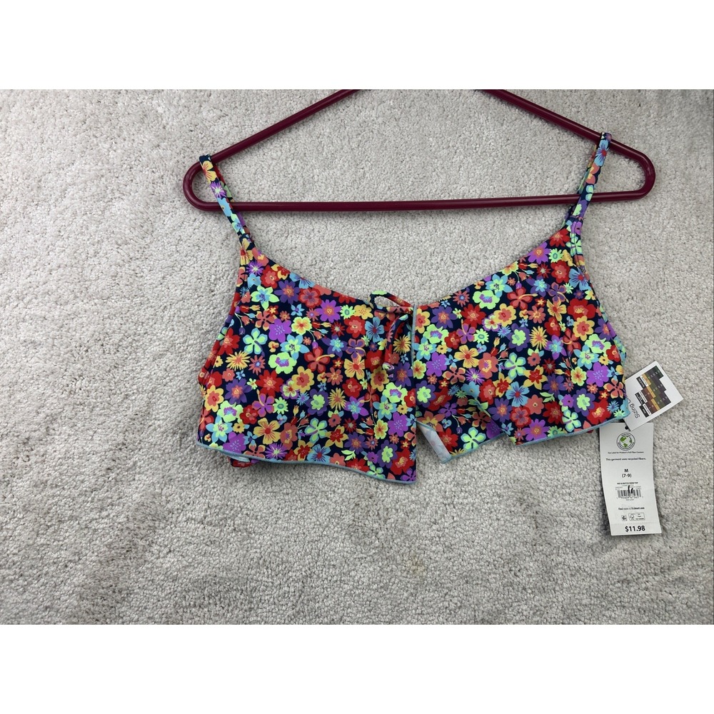 New No Boundaries Juniors Hanky Tank Top Swim Top Size M(7-9)